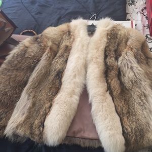 Fur jacket medium fox used condition